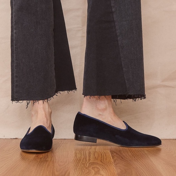 Vibi Venezia Velvet Leather Loafer navy - Picture 3 of 3